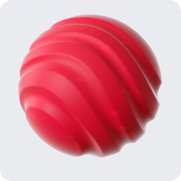 Red 3D sphere